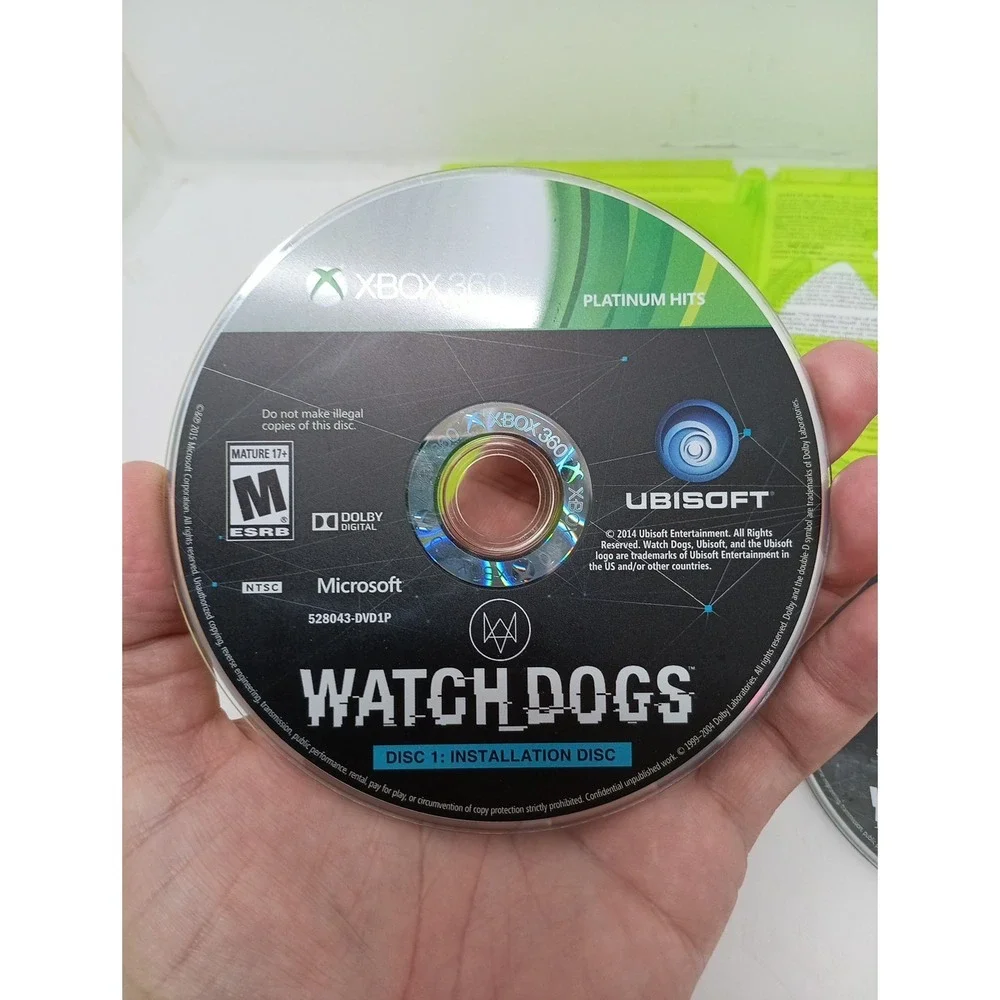 Watch Dogs (Microsoft Xbox 360, 2014)